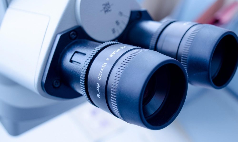 Microscope Medical Imaging Concept